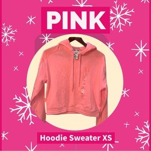2329 - PINK Victoria’s Secret Cropped Soft Hoodie Sweater